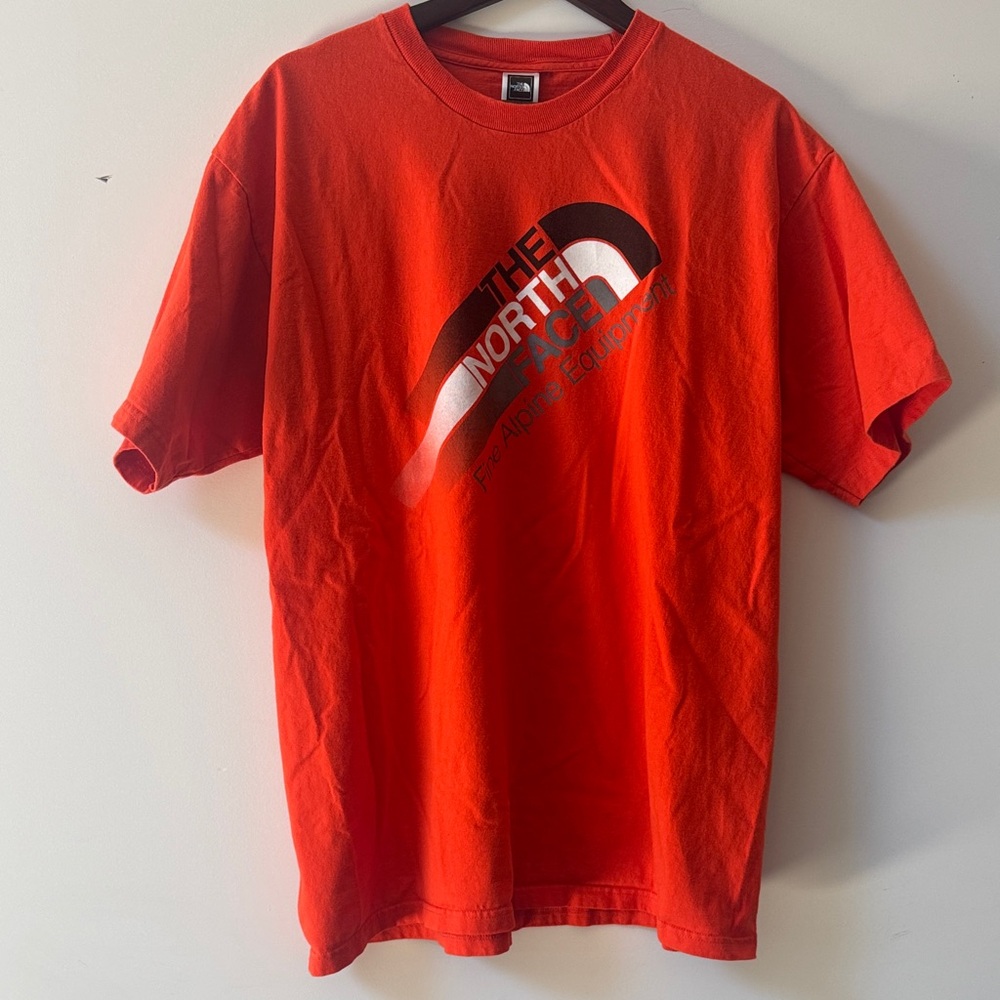 The North Face Orange Short Sleeve Logo Tee